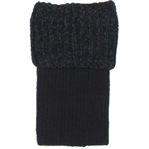 Legale Womens Black Chenille Warm Winter Boot Toppers NWT - Picture 1 of 1